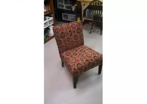Patterned Fabric Chair
