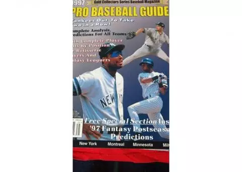 Pro baseball 1997 guide. Gold collector series magazine