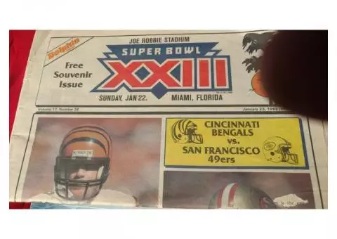 Superbowl XXIII Souvenir Newspaper